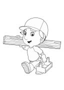 Handy Manny Lliwio Ar -lein